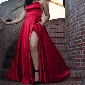 Red prom dress